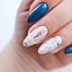 Marble nails in a luxury version